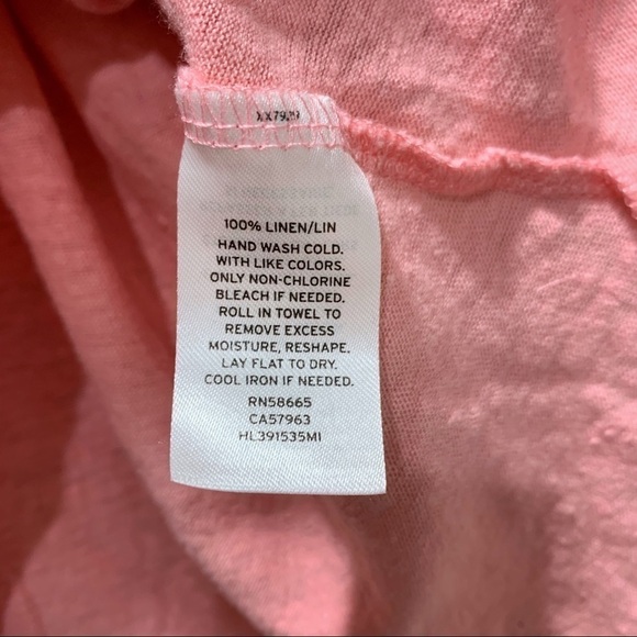 CHELSEA 28 pink ruched elbow sleeve top size XS - Picture 7 of 7